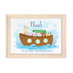 Personalised Noah's Ark Framed Print