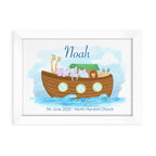 Personalised Noah's Ark Framed Print