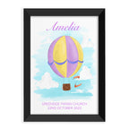 Personalised Hot Air Balloon Framed Print