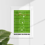 Personalised Offside Rule Wall Print