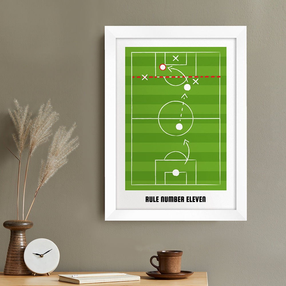 Personalised Offside Rule Wall Print