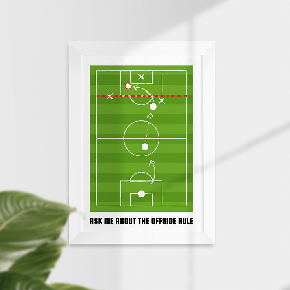Personalised Offside Rule Wall Print