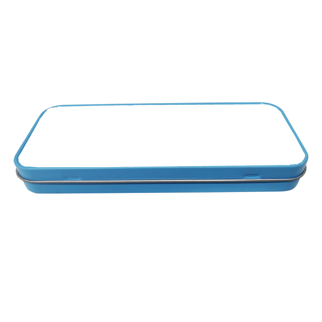 Personalised Photo Blue Stationery Tin