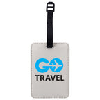 Personalised Photo Pink Glitter Luggage Tag