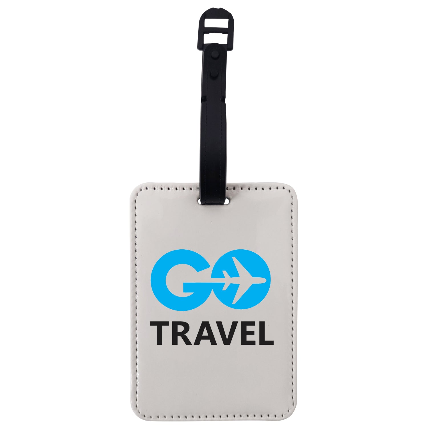 Personalised Photo Pink Glitter Luggage Tag