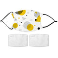 Yellow Geometric Shapes Face Mask